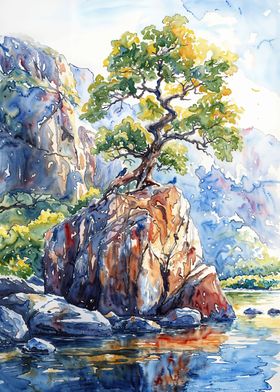 Cliffside Tree
