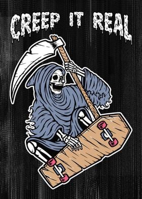 Skate reaper skeleton