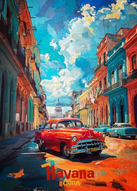 Havana Art Poster