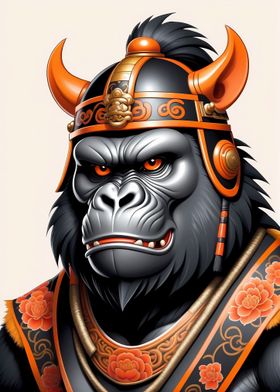 Samurai Mask Gorilla