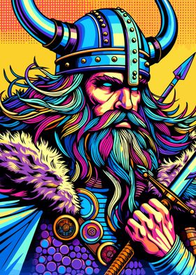 viking wpap pop art 