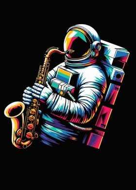 astronaut saxophone