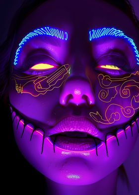 Neon Face 7