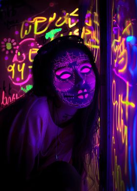 Neon Face 1