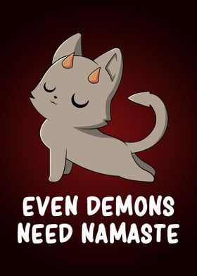 Dark Humor Evil Cat Yoga