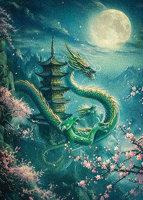 cherry blossom dragon 