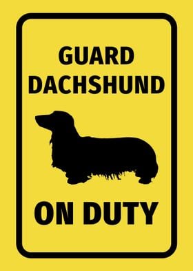 Dachshund Dog Warning 16