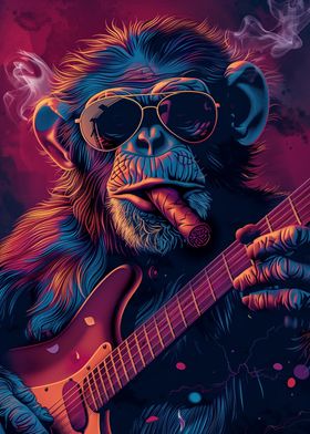 Rockin Monkey Guitar Cigar