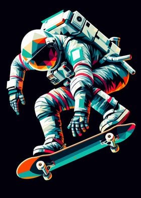 Astronaut skateboard