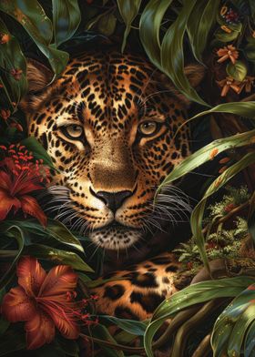 Leopard In The Jungle