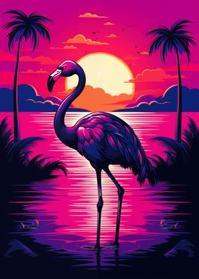 Neon Flamingo