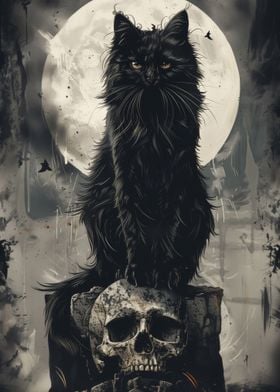 Black Cats Skull Thrones