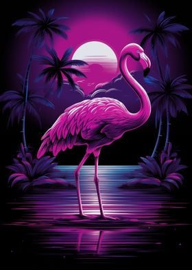 Neon Flamingo