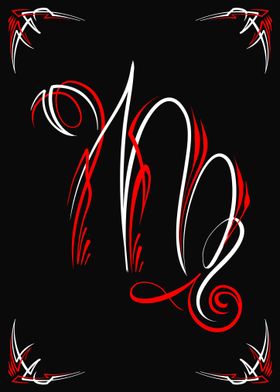 Virgo Floral Pinstriping