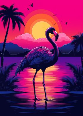 Neon Flamingo