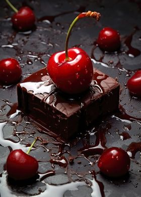 Sweet chocolate cherry