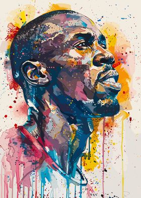 Usain Bolt Colorful Art