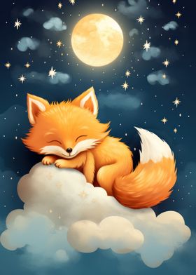 Red fox baby