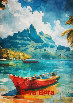 Bora Bora Art Poster