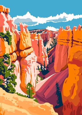 Bryce Canyon Travel Art