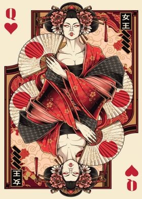 queen of heart card