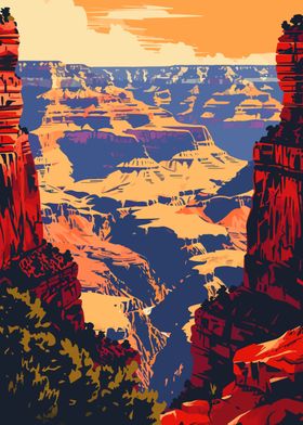 Grand Canyon Scenery Art