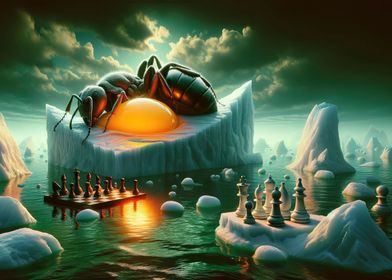 Surreal Wall Art Ant