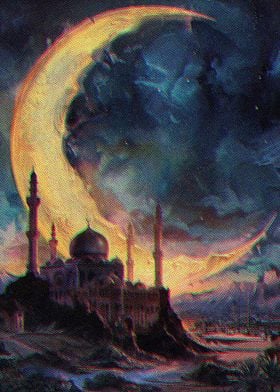Crescent moon of Ramadan