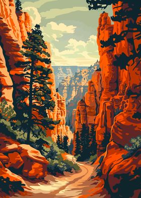 Bryce Canyon Scenery Art