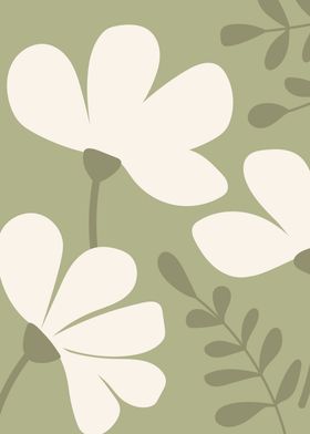 Botanical flower pattern