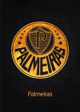 Palmeiras Golden Poster 