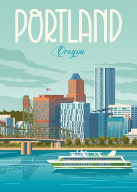 portland oregan cityscape