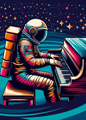 astronaut plays piano wpap