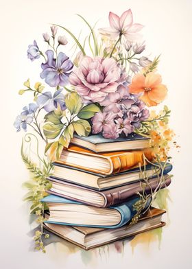 Books Watercolor