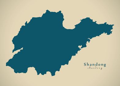 Shandong China map