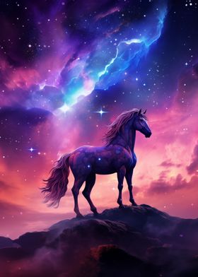 Horse In Space Animal