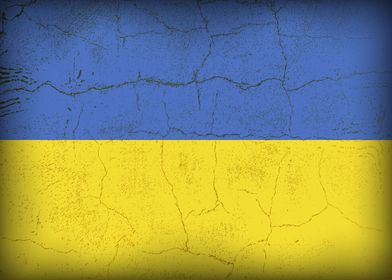 Ukraine Flag vintage