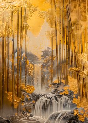 Golden Bamboo Relief