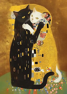 Kitty Klimt Kiss