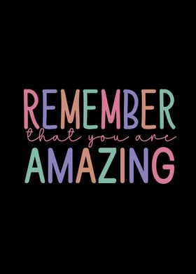 You are amazing