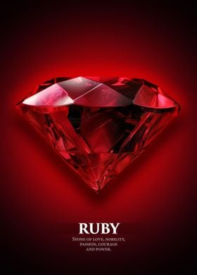 Ruby Gemstone birthstone