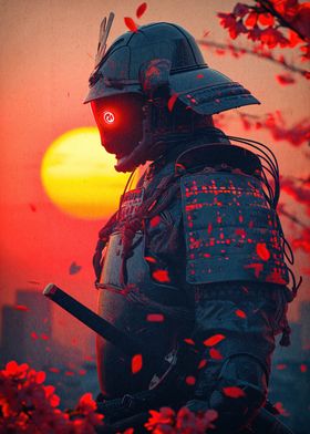 Samurai Japanese Sunset