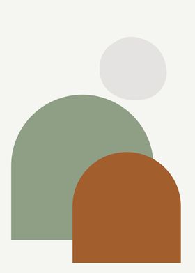 Midcentury abstract shapes