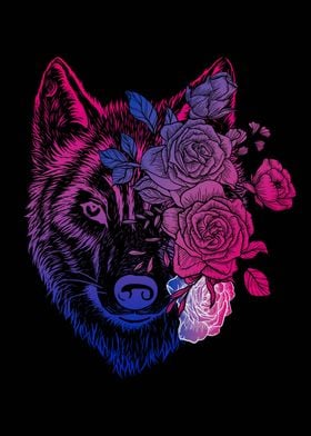 Bisexual Wolf LGBT Pride