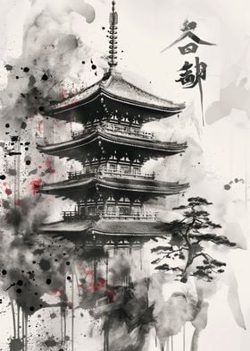 Landscape Asian Pagoda