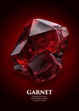 Garnet Gemstone Crystal