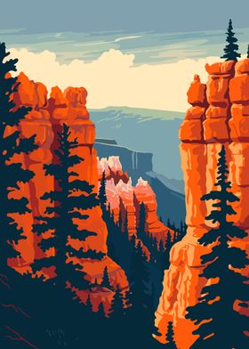 Bryce Canyon Travel Art