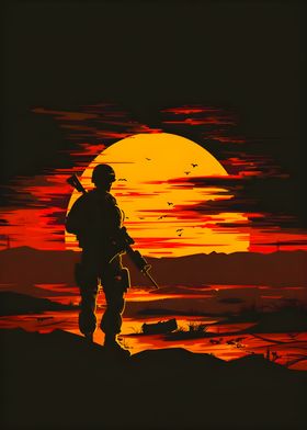 Sunset army