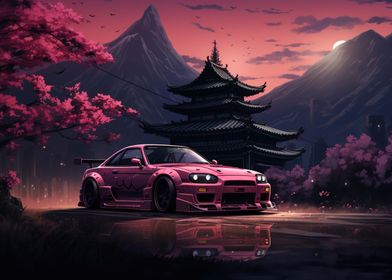 retro car sakura