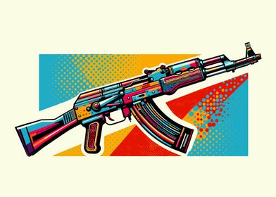 AK74 wpap pop art colorful